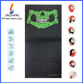 Lingshang vente en gros 100% polyester sans soudure tube crâne bandana